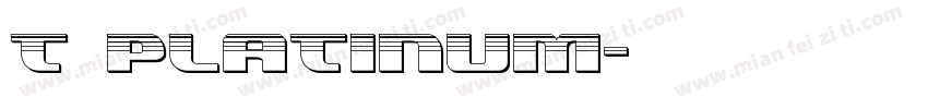 T Platinum字体转换